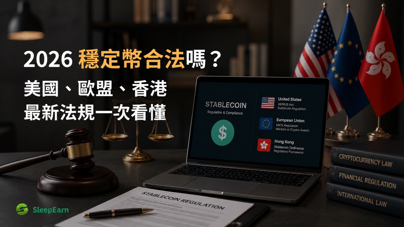 2026穩定幣合法嗎？美國、歐盟、香港最新法規一次看懂