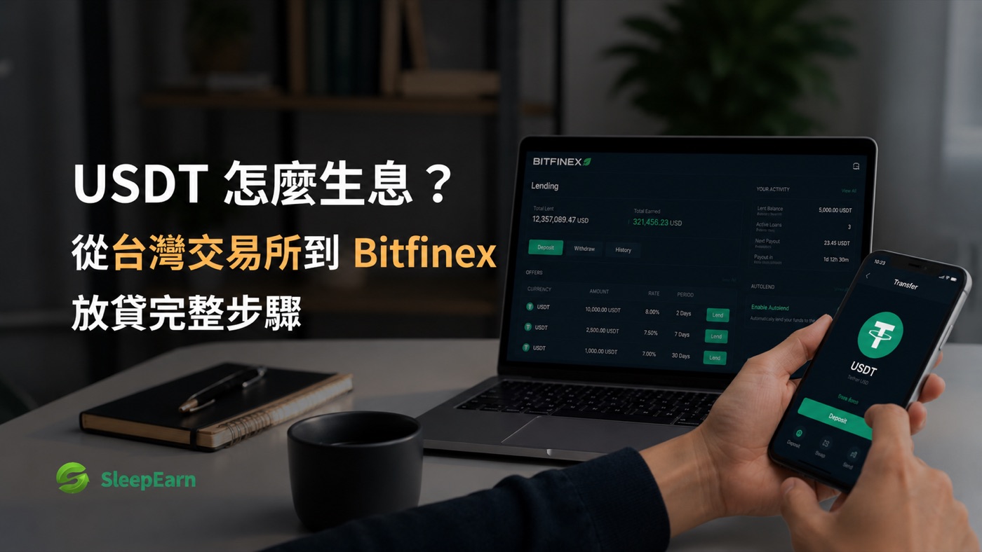 USDT怎麼生息?從台灣交易所到Bitfinex放貸完整步驟
